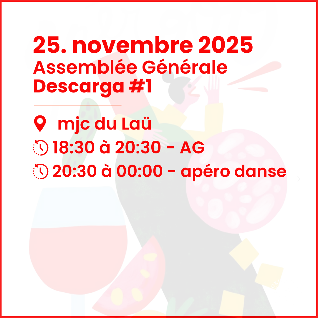 Lire la suite à propos de l’article Assemblée Générale – Descarga